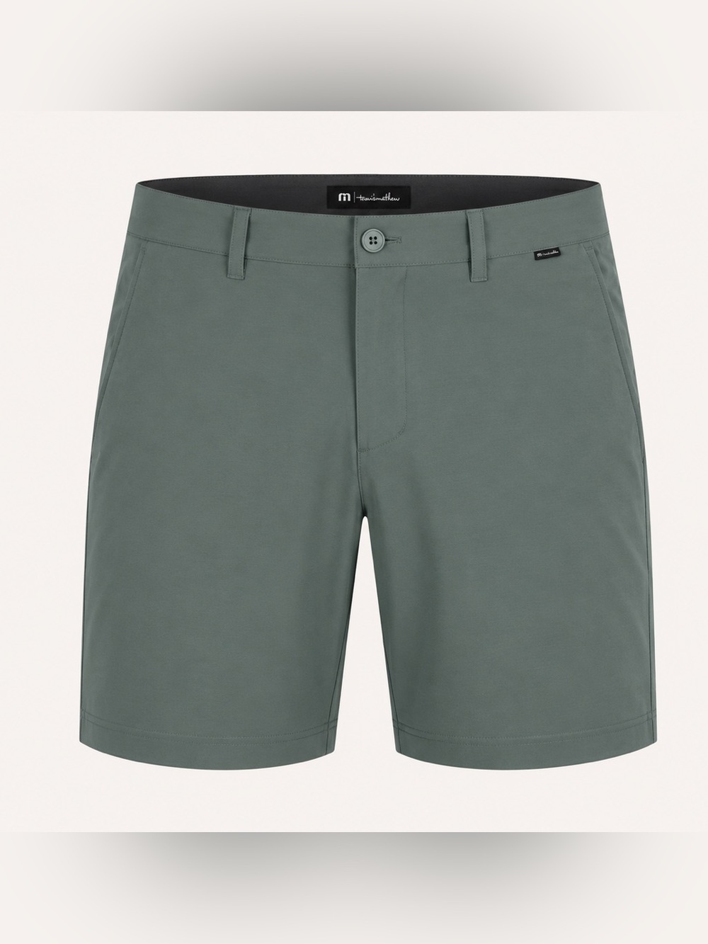Travis Mathew Golf Shorts Green Size 40 Performance Stretch Casual Athletic